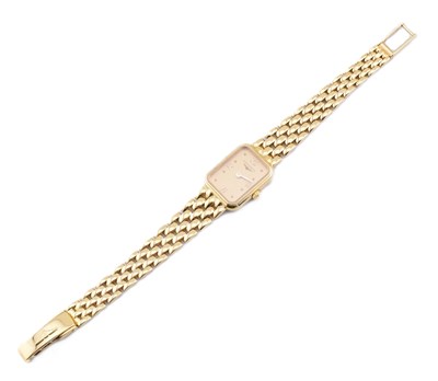 Lot 22 - LONGINES - HALLMARKED 18CT GOLD WRISTWATCH