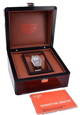 Lot 57 - TAG HEUER MANHATTAN CHRONOSPLIT WRISTWATCH