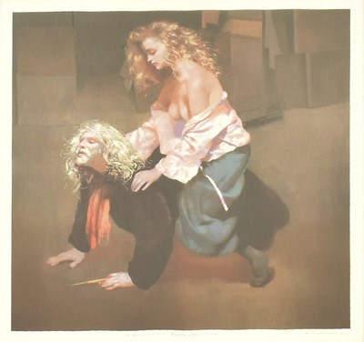 Lot 50 - ROBERT LENKIEWICZ (1941-2002) - THE PAINTER WITH LISA