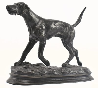 Lot 107 - AFTER PIERRE JULES MENE (1810-1879) - LOST WAX BRONZE FIGURE OF DOG
