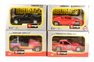 Lot 253 - DIECAST - 4X LARGE SCALE BURAGO DIECAST MODELS