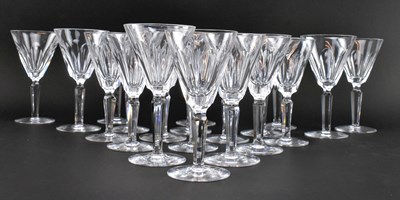 Lot 36 - WATERFORD CRYSTAL - SHEILA - 10 PEOPLE SUITE WATER & WINE DRINKING GLASSES