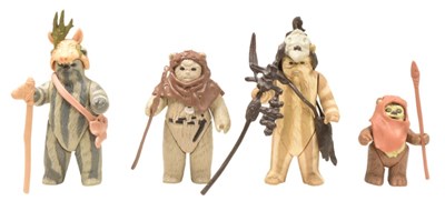 Lot 201 - STAR WARS - EWOKS - ORIGINAL VINTAGE PALITOY / KENNER ACTION FIGURES