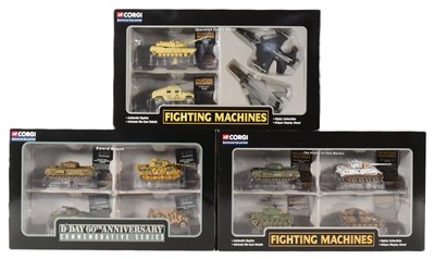 Lot 302 - DIECAST - CORGI SHOWCASE COLLECTION ' FIGHTING MACHINES ' DIECAST MODELS