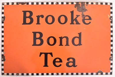 Lot 248 - BROOKE BOND - VINTAGE ORIGINAL PORCELAIN ENAMEL ADVERTISING SIGN