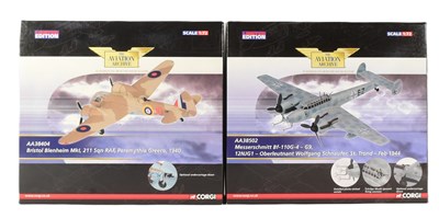 Lot 326 - DIECAST - X2 CORGI AVIATION ARCHIVE 1/72 SCALE DIECAST MODELS