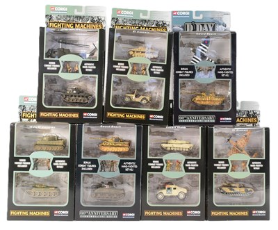 Lot 333 - DIECAST - CORGI FIGHTING MACHINES & D-DAY ANNIVERSARY MODELS