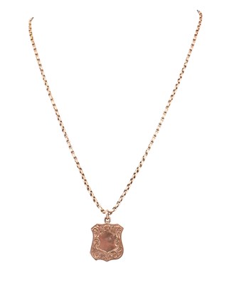 Lot 140 - EDWARDIAN HALLMARKED 9CT GOLD LOCKET ON 9CT GOLD CHAIN