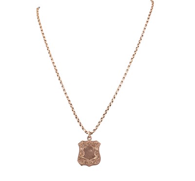 Lot 140 - EDWARDIAN HALLMARKED 9CT GOLD LOCKET ON 9CT GOLD CHAIN