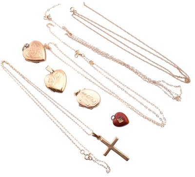 Lot 292 - COLLECTION OF 9CT GOLD JEWELLERY & FRAGMENTS AF