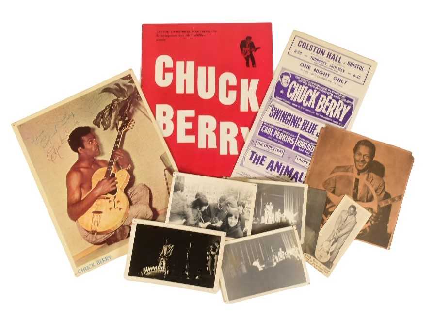 Lot 1 - CHUCK BERRY - BRISTOL COLSTON HALL 1964 - PROGRAMME, HANDBILL & UNSEEN PHOTOS