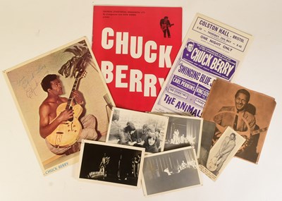 Lot 1 - CHUCK BERRY - BRISTOL COLSTON HALL 1964 - PROGRAMME, HANDBILL & UNSEEN PHOTOS