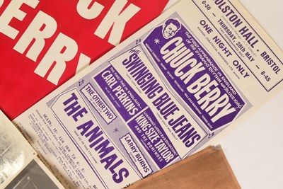 Lot 1 - CHUCK BERRY - BRISTOL COLSTON HALL 1964 - PROGRAMME, HANDBILL & UNSEEN PHOTOS
