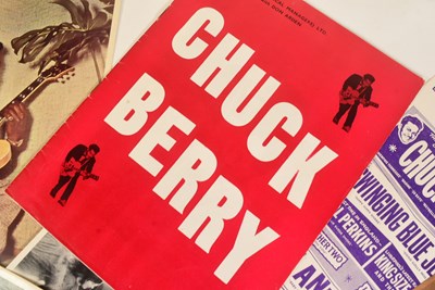 Lot 1 - CHUCK BERRY - BRISTOL COLSTON HALL 1964 - PROGRAMME, HANDBILL & UNSEEN PHOTOS