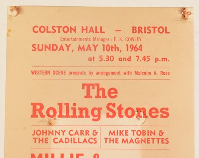 Lot 4 - THE ROLLING STONES - BRISTOL COLSTON HALL - ORIGINAL FLYER / HANDBILL