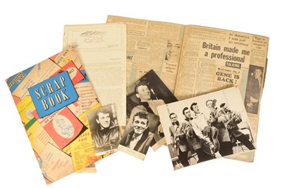 Lot 97 - GENE VINCENT - TWO VINTAGE 1950S / 60S SCRAP ALBUMS