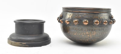Lot 29 - J. GILLMORE - ARTS & CRAFTS HAMMERED COPPER BOWL