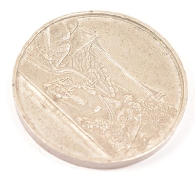 Lot 57 - BRISTOL SUSPENSION BRIDGE COMMEMORATIVE MEDALLION 1864