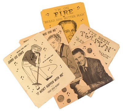 Lot 118 - 1960S MUSIC - ROCK 'N' ROLL - COLLECTION OF JERRY LEE LEWIS SHOP ADVERTISEMENTS