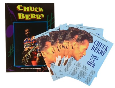 Lot 127 - CHUCK BERRY (1926-2017) - 1995 TOUR PROGRAMME & FLYERS