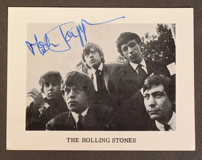 Lot 25 - MICK JAGGER - THE ROLLING STONES - EARLY AUTOGRAPHED PROMO PHOTO