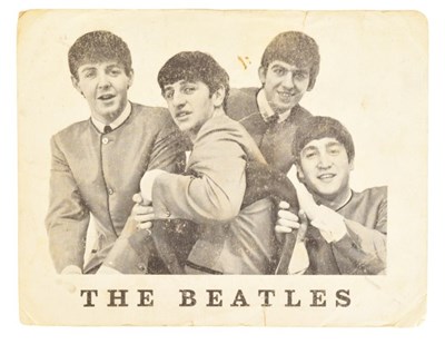 Lot 193 - THE BEATLES - FAN CLUB POSTCARD WITH AUTOGRAPHS