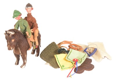 Lot 369 - EDITH REYNOLDS REAL SKIN HORSE & RIDERS