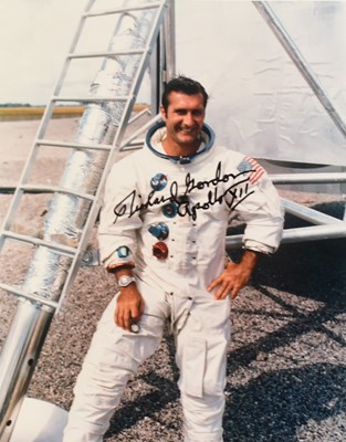 Lot 64 - SPACE EXPLORATION - RICHARD GORDON - APOLLO XII - SIGNED 8X10" PHOTOGRAPH