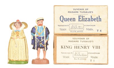 Lot 175 - BRITAINS - MADAME TUSSAUDS LEAD FIGURES QUEEN ELIZABETH & HENRY VIII