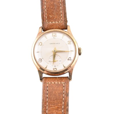Lot 152 - GARRARD GENTS 9CT GOLD WRISTWATCH