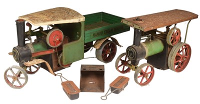Lot 247 - MAMOD - VINTAGE MAMOD STEAM WAGON SW1 & STEAM ROLLER TE1A