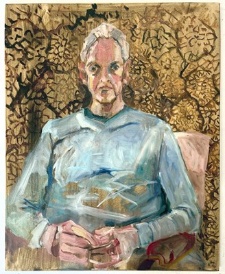 Lot 69 - ROBIN SYMES (1939-2023) - UNTITLED PORTRAIT OF MALE SITTER