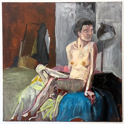 Lot 6 - ROBIN SYMES (1939-2023) - UNTITLED PORTRAIT OF NUDE SITTER
