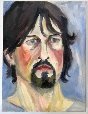 Lot 31 - ROBIN SYMES (1939-2023) - UNTITLED PORTRAIT OF MALE WITH BEARD