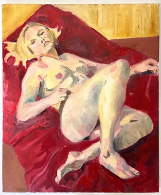 Lot 3 - ROBIN SYMES (1939-2023) - UNTITLED PORTRAIT OF NUDE LADY