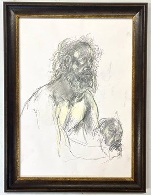 Lot 46 - ROBIN SYMES (1939-2023) - UNTITLED PORTRAIT OF ELDERLY GENTLEMEN