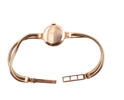Lot 164 - HALLMARKED 9CT GOLD BENTINA STAR LADIES WRISTWATCH