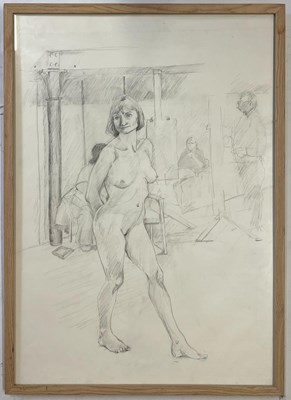 Lot 95 - ROBIN SYMES (1939-2023) - UNTITLED PORTRAIT OF A FEMALE SITTER