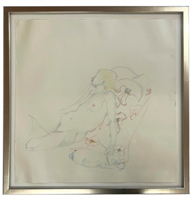 Lot 83 - ROBIN SYMES (1939-2023) - UNTITLED NUDE STUDY OF FEMALE FIGURE