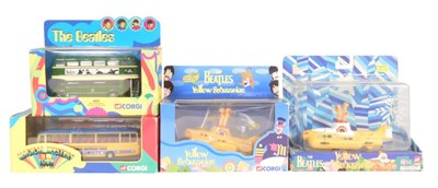 Lot 34 - DIECAST - X4 BEATLES INTEREST DIECAST MODELS