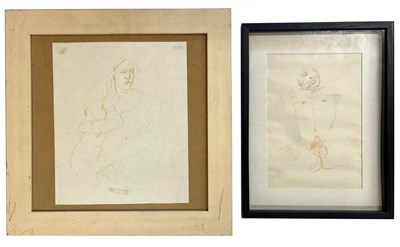 Lot 66 - ROBIN SYMES (1939-2023) - TWO UNTITLED PENCIL ON PAPER SKETCHES