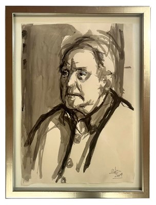 Lot 54 - CIRCLE OF ROBIN SYMES (1939-2023) - UNTITLED MALE PORTRAIT STUDY