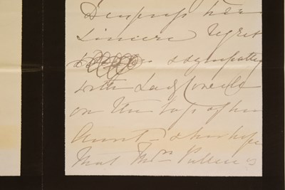 Lot 149 - QUEEN VICTORIA (1819-1901) - LETTER IN HER HAND