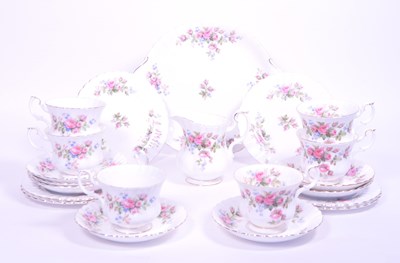 Lot 11 - ROYAL ALBERT - MOSS ROSE - LATE 20TH CENTURY CHINA PART TEA SERVICE