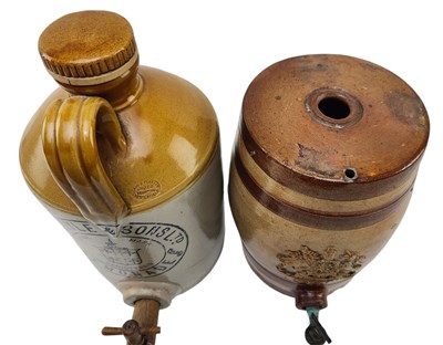 Lot 142 - TWO VICTORIAN / EDWARDIAN STONEWARE PUB BARRELS