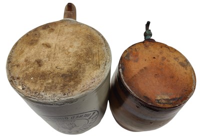 Lot 142 - TWO VICTORIAN / EDWARDIAN STONEWARE PUB BARRELS