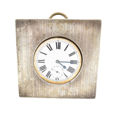Lot 376 - HALLMARKED SILVER GOLIATH CASE & WHITE METAL GOLIATH POCKET WATCH