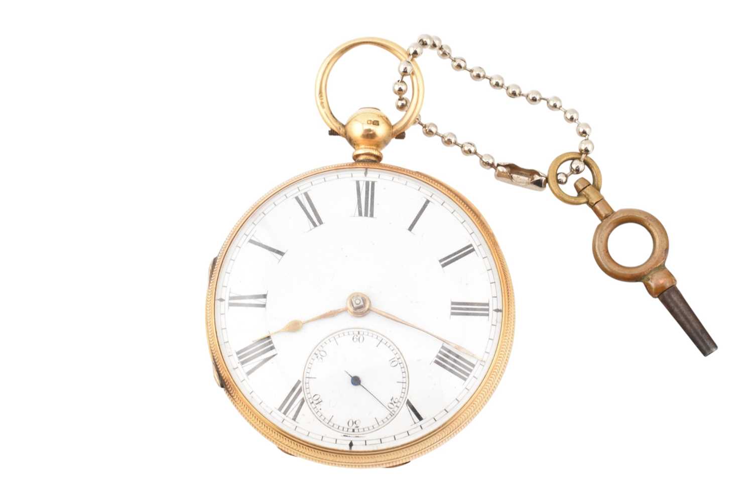 Lot 32 - 18CT GOLD HALLMARKED OPEN FACED POCKET WATCH BY BOORMAN OF GRAVESEND