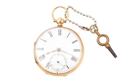 Lot 32 - 18CT GOLD HALLMARKED OPEN FACED POCKET WATCH BY BOORMAN OF GRAVESEND