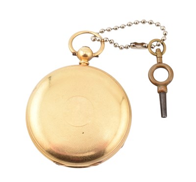 Lot 32 - 18CT GOLD HALLMARKED OPEN FACED POCKET WATCH BY BOORMAN OF GRAVESEND